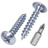 (Pack of 350) Galvanised Steel 3.5 x 20mm Wood Screws