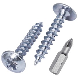 (Pack of 350) Galvanised Steel 3.5 x 20mm Wood Screws Metal Screws Modified Truss Head Self Tapping (350, 3.5 x 20mm)