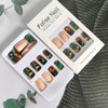 24Pcs Spring Press on Nails Medium Square Fake Nails with