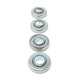 Pack of 4 Durable Roller Shutter Ball Bearings LO28 for Roller Shutters 28 mm / 12 mm