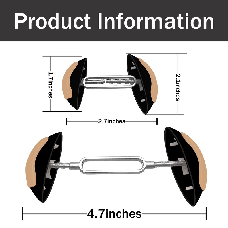 kupnos 2Pair Shoe Stretchers Women Men, Non-Slip Shoe Widener Expander