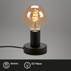 BRILONER - Retro Bedside Lamp with Cable Switch, E27 Socket,