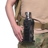 Tactical Molle Water Bottle Pouch, Adjustable Black Laser Cut Water