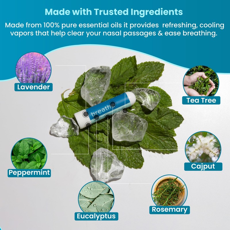 MOXE Breathe | Himalayan Salt Inhaler | Help Clear Congestion,