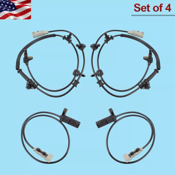 Partsebuy Set 4 ABS Speed Sensor Front & Rear fit:2006-2010