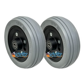 6" x 2" PRIDE FRONT ANTI-TIP/REAR CASTER WHEEL FOR JAZZY 614 AND 614 HD. SET of 2 Wheels
