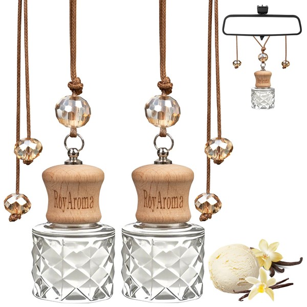 RoyAroma Hanging Car Air Freshener, 2 Pack Long Lasting Cars
