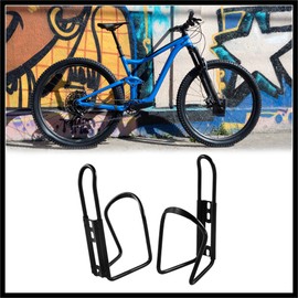 Hihaha MTB Bicycle Bike Water Bottle Cage Bracket Holder Black 2pcs Durable Material