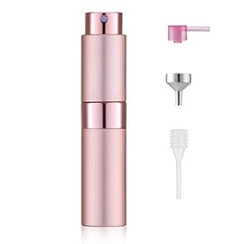 Toureal 8 ml Parf√ºmsprayflasche aus Aluminium, leer und nachf√ºllbar, f√ºr M√§nner und Frauen, f√ºr Reisen (rosa)