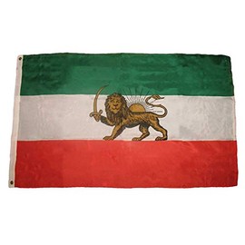 JumpingLight 3x5 Old Iran Persia Lion Sun Premium Quality Polyester Flag 3x5 House Banner - Quality Flags