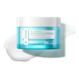 Papa Feel Crema Hidratante Facial Con 5X Ceramidas, Ácido Hialurónico Y Centella Asiática，Repara La Piel, Express Aclara,Apto Para Pieles Sensibles, Piel Grasa, Pieles Secas Y Todo Tipo De Pieles,30g
