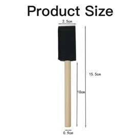 12pcs Foam Brush, Paint Sponge, Sponge Brushes for Painting, Made with Wooden And Sponges Craftsmanship, Not Easily Deformed, Suitable for Painting Use,Foam Brush