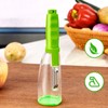Fruits and Vegetables Peeler with Storage Box, Multifunction Stainless Steel