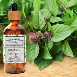 Holy Basil TULSI HOLY BASIL | Queen of Herbs | Organic Tincture | Energy | Calm | Immunity