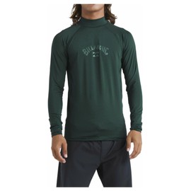 BILLABONG Mens Arch Wave UV50 Long Sleeve Rash Vest Top - Billiard - UV Sun Protection and SPF Properties