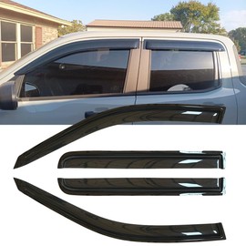 4pcs Original Shatterproof Rainproof Side Window Wind Deflectors for 2022-2024 Ford Maverick,Tape-on Rain Guards Sets,Nice Looking Window Visors for Cars,Vent Deflector for Maveric 22-24 94182