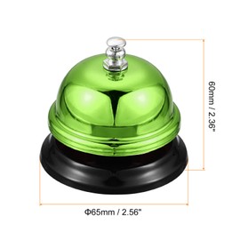 QUARKZMAN Table Bell 65mm (2.56") Table Bell Restaurant Service Green