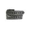 Nocona Ladies Studded Lizard Belt, Medium, Black