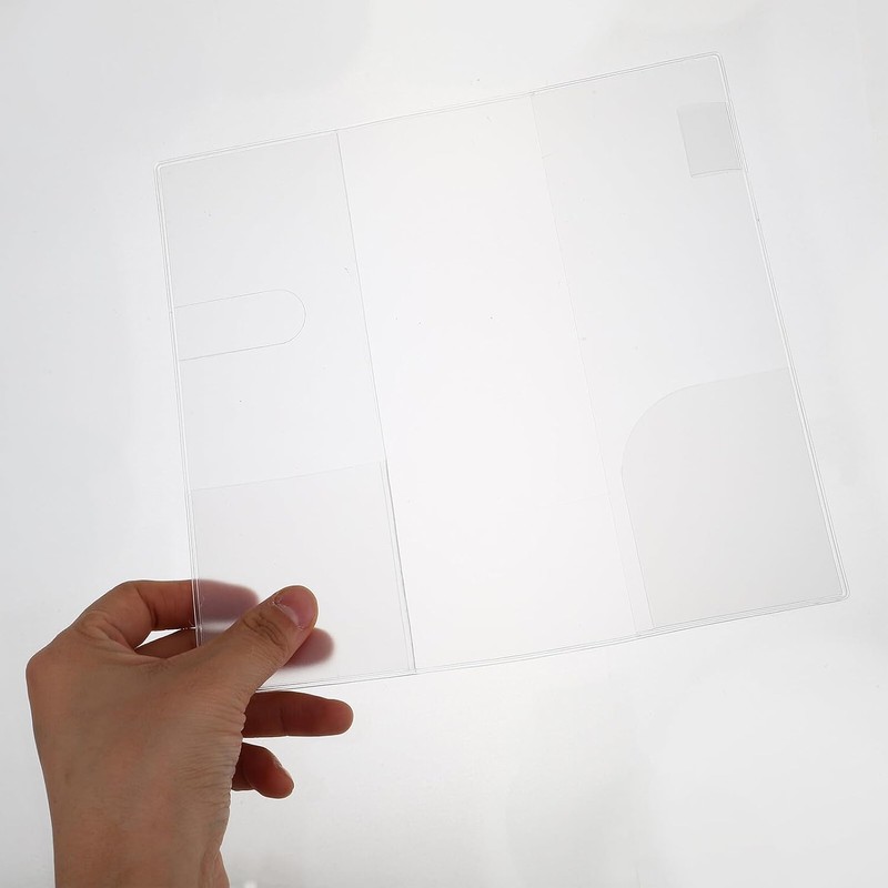 jojofuny Fundas Protectoras para Libros 48k Impermeables Pvc Transparentes 2