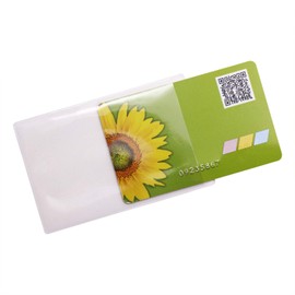 Tupalizy 3.6 x 2.3 Inches Plastic Clear Card Holder for Bank Credit ID Card Waterproof Card Protectors Sleeves for Social Security Card Medicare Card Business Card Paper Card Insurance Card (80PCS)