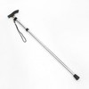 Top Walk Folding Senior Old Man's Cane (Silver)
