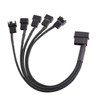 4-Pin Molex Power Supply Cable for 5 x 3/4-Pin WM