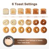 Mecity Toaster 2 Slice Stainless Steel Body Timer, Bagel/Defrost/Reheat/Cancel Functions,Warming