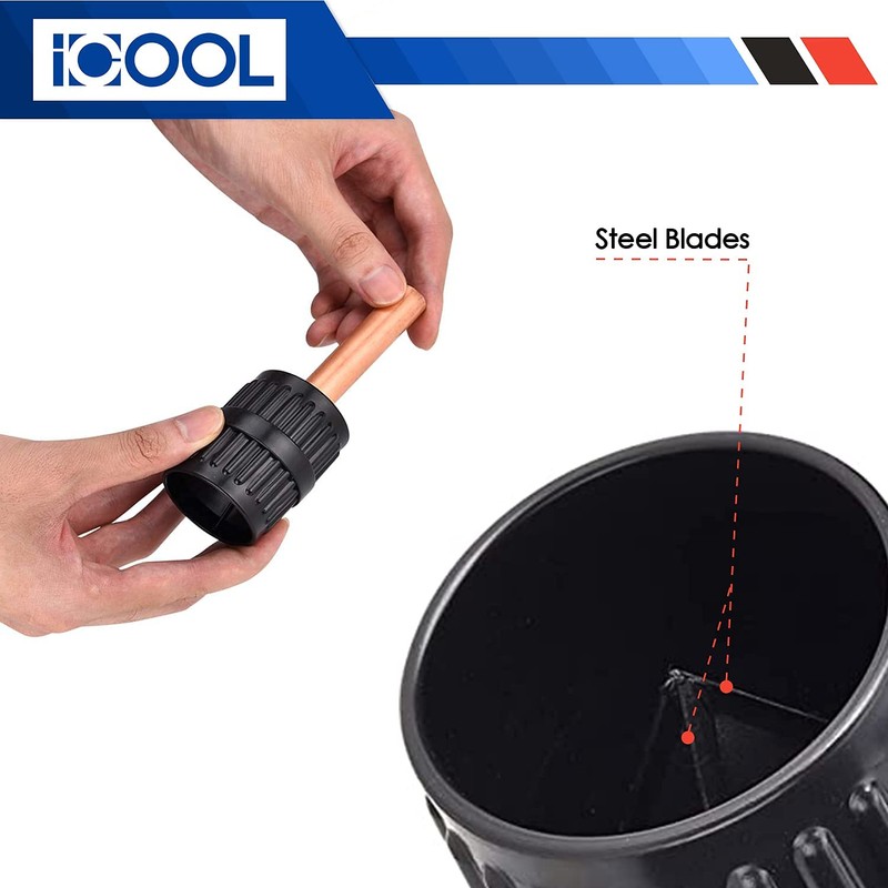 ICOOL Inner-Outer Pipe Reamer/Tube Deburring Tool 3/16 to 1-5/8 inch