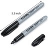 Ezzgol Permanent Markers Bulk, 150 Pack Fine Tip Black Permanent