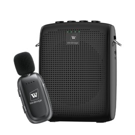 WWINBRIDGE Portable Speaker Microphone 15W Handsfree Amplifier, Small, Hands-free for Events, Sports Meetings, Lectors, Teachers, Tourism Guides and More WB005