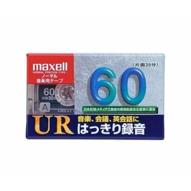 maxell UR-60L Cassette Tape for Recording, Normal/Type 1, 60 Minutes