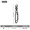 GRSECPO Fishing Swivels Ball Bearing Swivels, Size #0, 25pcs, Duty