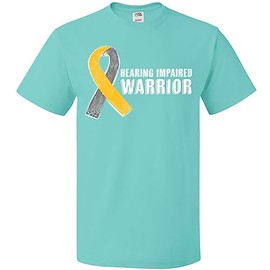 inktastic Hearing Impairment Warrior Adult T-Shirt XX-Large Scuba Blue 42896