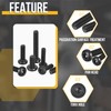 DTGN M6x10mm Pan Head Torx Security Screw - 50Pack -