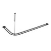 Utopia Alley Rustproof Aluminum Double L Shaped Shower Curtain Rod