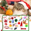 LMDGDS Christmas Cat Toy Set 24 Pieces, Cat Surprise Box