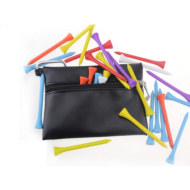 KOFULL PU Golf Tees Pouch Golf Tee Bag Pocket Bags
