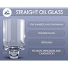 Ner Mitzvah Chanukah Menorah Oil Glass Cups - Glass Oil