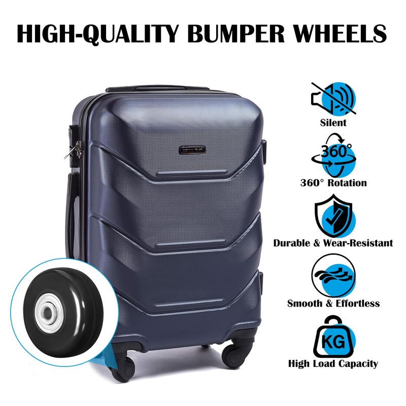 KENPOJO Pack of 4 Suitcase Castors, 50 mm Luggage Replacement