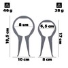 KADAX Jar Opener, Set of 2, Plastic Screw Lid Opener,