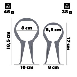 KADAX Jar Opener, Set of 2, Plastic Screw Lid Opener, for Effortless Opening of Jars with Screw Lid, Lid Opener for Seniors