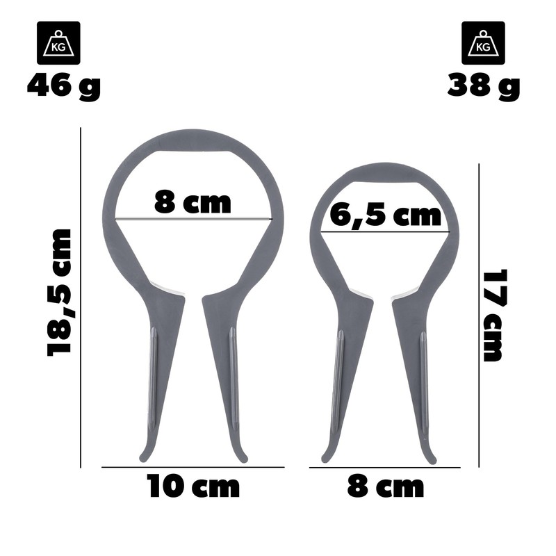 KADAX Jar Opener, Set of 2, Plastic Screw Lid Opener,