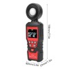 HT620L High Accuracy Portable Digital Light Illuminance Meter Photometer 0‑200000Lx