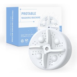 Portable Washing Machine, Mini Washer, Turbine Washing Machine with USB, Deep Cleaning of Underwear, Baby Clothes and Small Clothes, Suitable for Business, Travel, Apartment