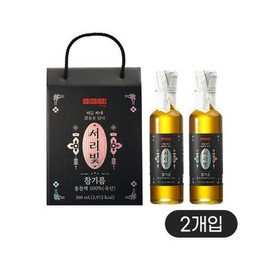 이이가 서리빛 참기름180ml + 180ml(국산 통깨 100%) Iiga Frosty Light Sesame Oil 180ml + 180ml (100% Domestic Whole Sesame)