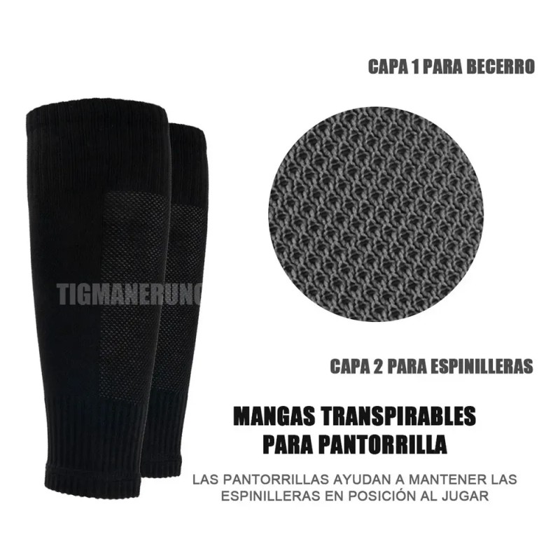 Calcetas Antideslizantes de Fútbol Tigmanerung para Adulto, Pack de 3