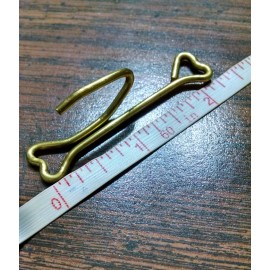 Levolor/kirsch/newell Kirsch 10pcs. Brass Drapery 1 inch Heading Hooks #1007