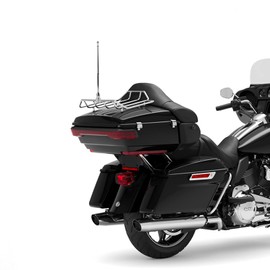 Espear Motorcycle Adjustable Flagpole Mount Outdoor Weather Resistant Flag Pole Holder Fit for 1/2'' Luggage Racks for Harley Goldwing CB VTX CBR Yamaha Garden（Silver）