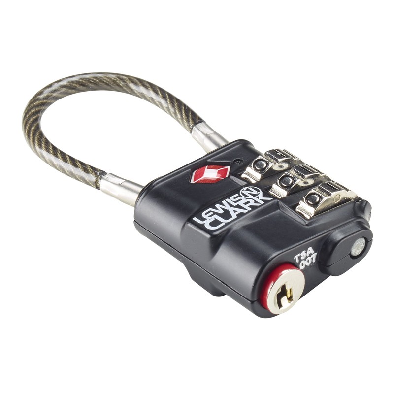 Lewis N. Clark Heavy Duty Lock, Black