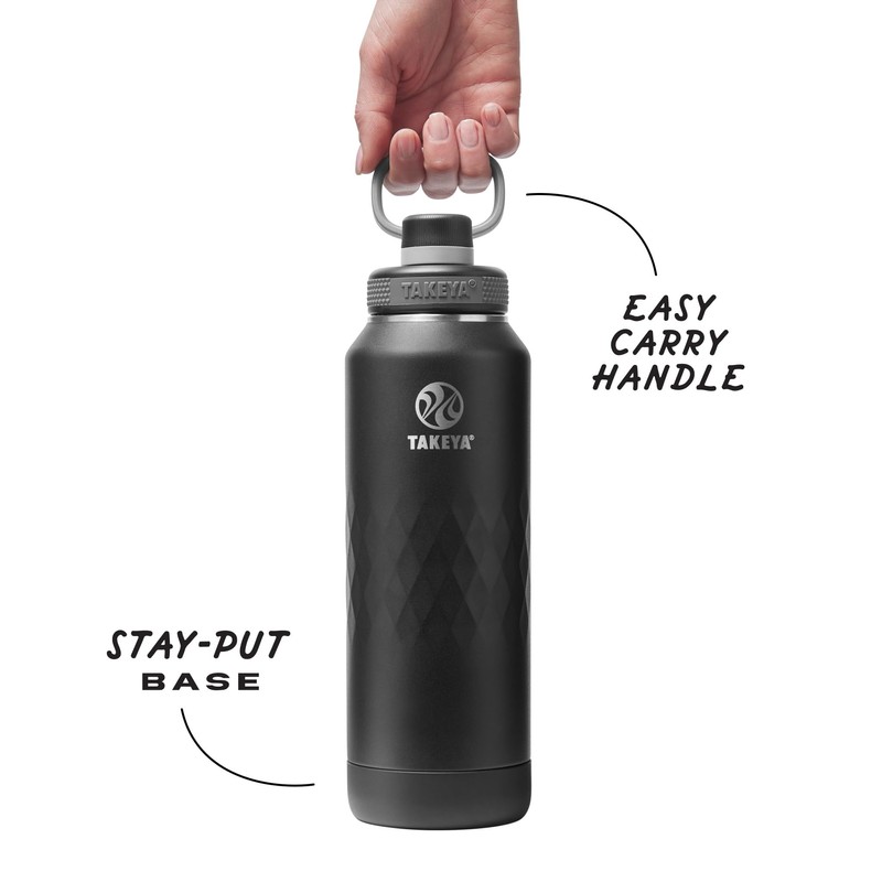 Takeya Sport 40 oz Triple-Insulated Stainless Steel Water Bottle –